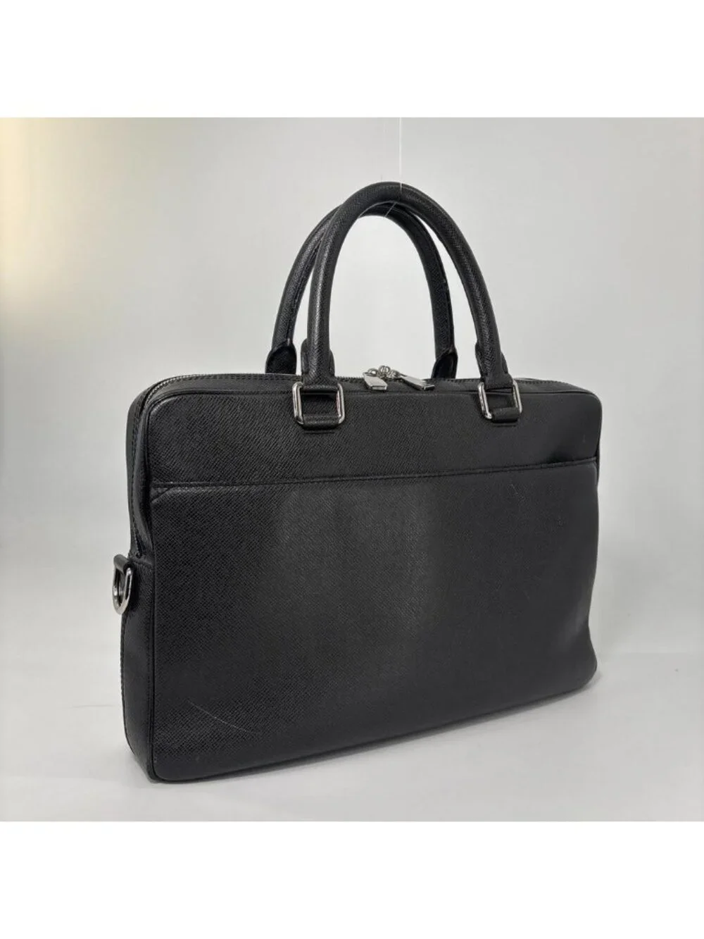 Louis Vuitton Super Taiga Porte Documents PM Noir Business Bag Black
